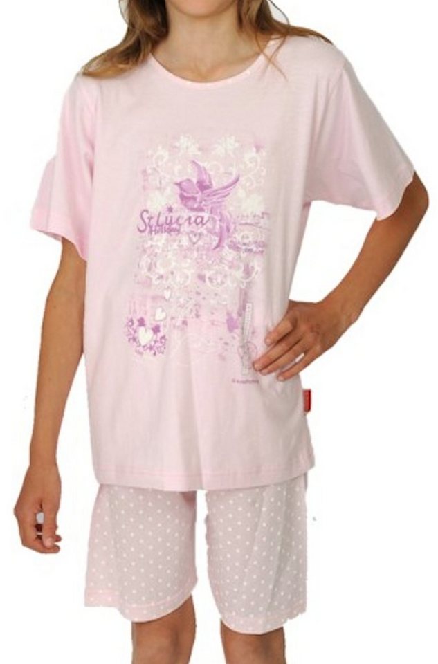 Wörner Shorty St. Lucia rose Mädchen Shorty Schlafanzug Pyjama kurz (2 tlg) von Wörner