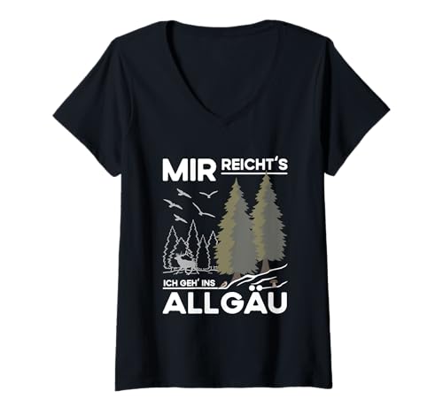 Damen Wohnmobil Reise Camping Gadgets Wohnmobilfans Urlaub Allgäu T-Shirt mit V-Ausschnitt Damen Wohnmobil Reise Camping Gadgets Wohnmobilfans Urlaub Allgäu T-Shirt mit V-Ausschnitt von Wohnmobil Allgäu und Geschenk Wohnmobilfans
