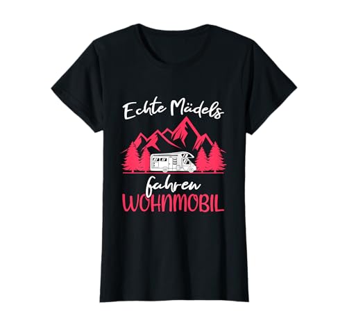 Damen Camping Campervan Wohnmobil Camperin T-Shirt Damen Camping Campervan Wohnmobil Camperin T-Shirt von Wohnmobil Camping Zubehör Geschenke Frauen