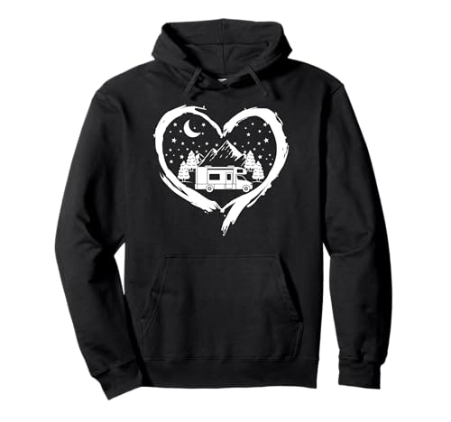 Damen und Herren Herz Camping Reisemobil Wohnmobil Pullover Hoodie Damen und Herren Herz Camping Reisemobil Wohnmobil Pullover Hoodie von Wohnmobil Zubehör Gadgets und Geschenke