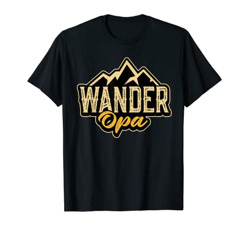 Herren Wander Opa Camping Wandern Campingplatz Urlaub Wald Zelten T-Shirt Herren Wander Opa Camping Wandern Campingplatz Urlaub Wald Zelten T-Shirt von Wohnwagen Reisemobil Zelt Reise Natur Lagerfeuer