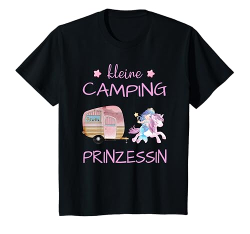 Kleine Camping Prinzessin - Einhorn Meerjungfrau Mädchen T-Shirt Kleine Camping Prinzessin - Einhorn Meerjungfrau Mädchen T-Shirt von Wohnwagen Urlaub Sommer Einhörner Camper Ferien