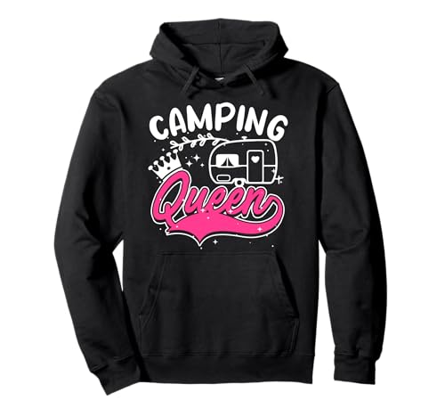 Damen Camping Queen Königin Wohnmobil Girls Pullover Hoodie Damen Camping Queen Königin Wohnmobil Girls Pullover Hoodie von Wohnwagen Wohnmobil Geschenke