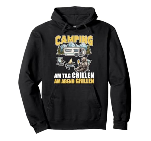 Grillen Und Chillen Camper Spruch Wohnwagen Männer Camping Pullover Hoodie Grillen Und Chillen Camper Spruch Wohnwagen Männer Camping Pullover Hoodie von Wohnwagen Zubehör Camping Geschenk Herren Spruch