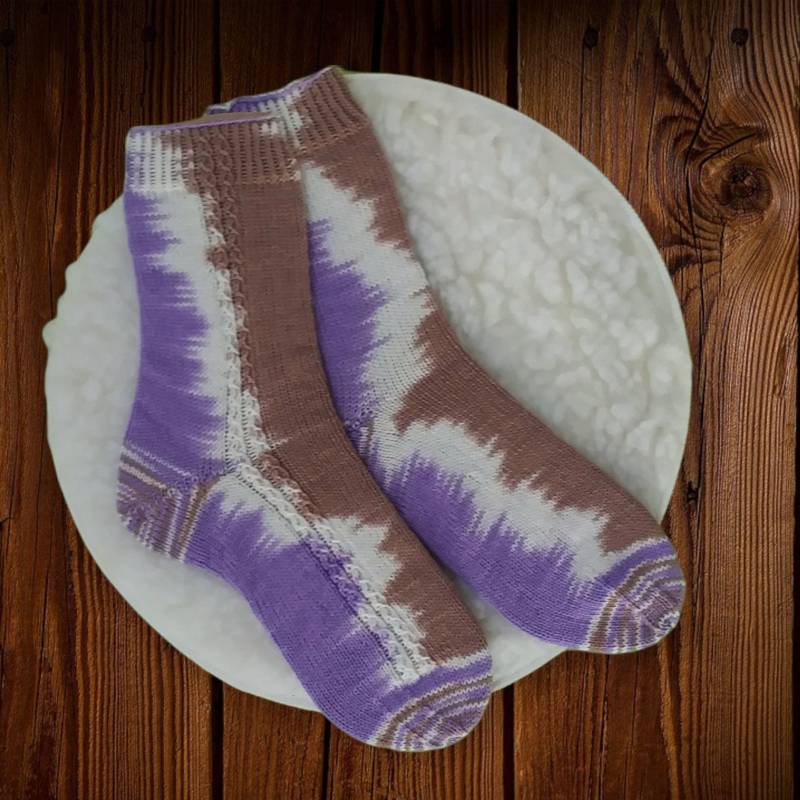 Premium Wollsocken | 42/43 Handgestrickt Premium Wollsocken | 42/43 Handgestrickt von WoiSeckl