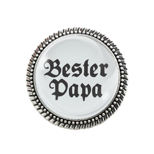 Gaudi-Brosche "Bester Papa" von Woidladinger in Silber oder Bronze (Bronze) von Woidladinger