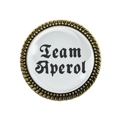 Gaudi-Brosche in Bronze "Team Aperol" von Woidladinger Gaudi-Brosche in Bronze "Team Aperol" von Woidladinger von Woidladinger