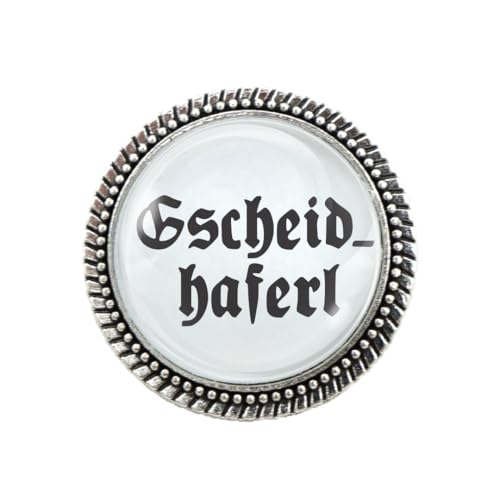 Gaudi-Brosche in Silber "Gscheidhaferl" von Woidladinger Gaudi-Brosche in Silber "Gscheidhaferl" von Woidladinger von Woidladinger