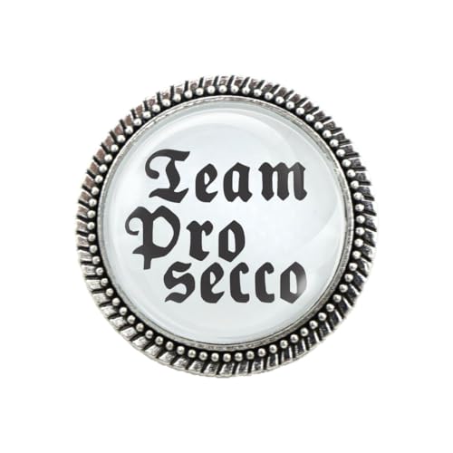 Gaudi-Brosche in Silber "Team Prosecco" von Woidladinger Gaudi-Brosche in Silber "Team Prosecco" von Woidladinger von Woidladinger