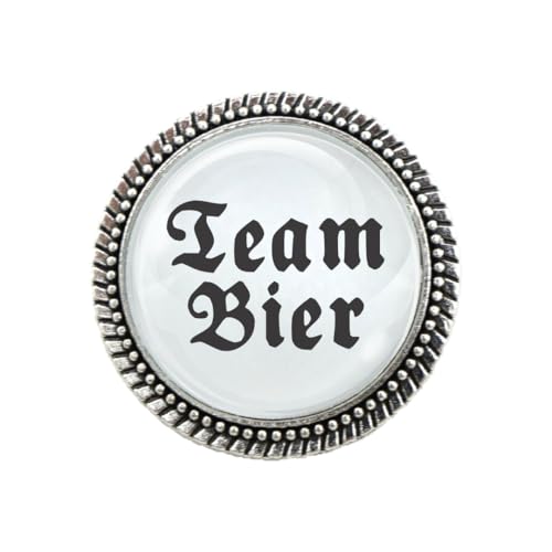 Gaudi-Brosche in Silber "Team Bier" von Woidladinger Gaudi-Brosche in Silber "Team Bier" von Woidladinger von Woidladinger