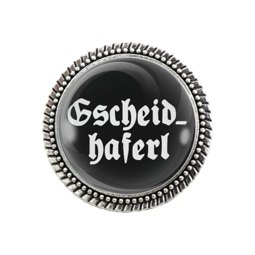Pracht Gaudi Brosche "Gscheidhaferl" schwarz Pracht Gaudi Brosche "Gscheidhaferl" schwarz von Woidladinger
