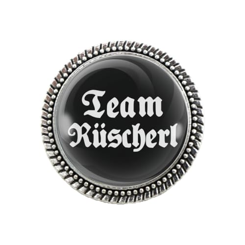 Pracht Gaudi Brosche "Team Rüscherl" schwarz Pracht Gaudi Brosche "Team Rüscherl" schwarz von Woidladinger