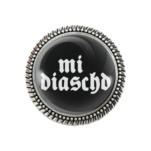 Pracht Gaudi Brosche "mi diaschd" schwarz Pracht Gaudi Brosche "mi diaschd" schwarz von Woidladinger