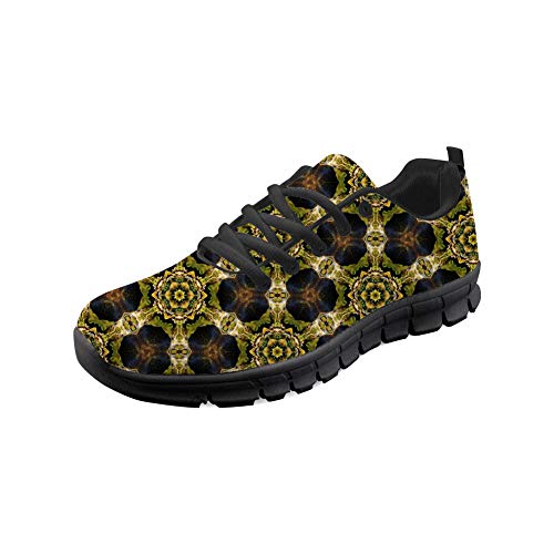 Woisttop Mandala Floral Design Sneaker Women Running Sport Shoes Lightweight Trainers Flats von Woisttop