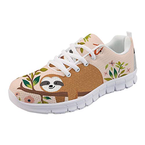 Woisttop Sloth Pattern Damen-Lauftennisschuhe Leichte Casual Walking-Turnschuhe von Woisttop