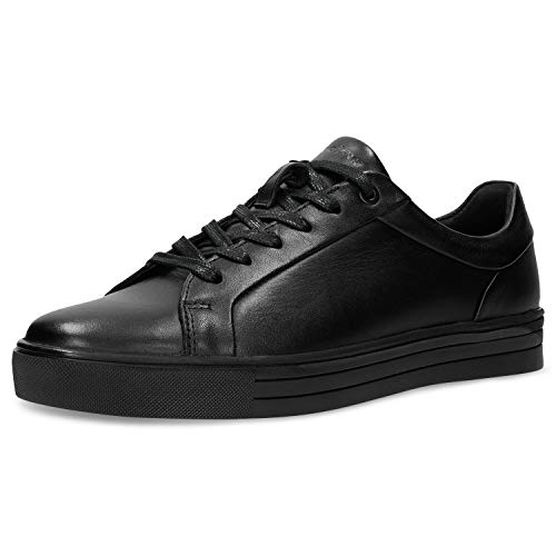 WOJAS Damen Halbschuhe – Damensneaker aus Leder Sneakers mit Schnürsenkeln Schuhe Turnschuhe Casual – Schwarz, 46019-51, Gr. 38 von WOJAS