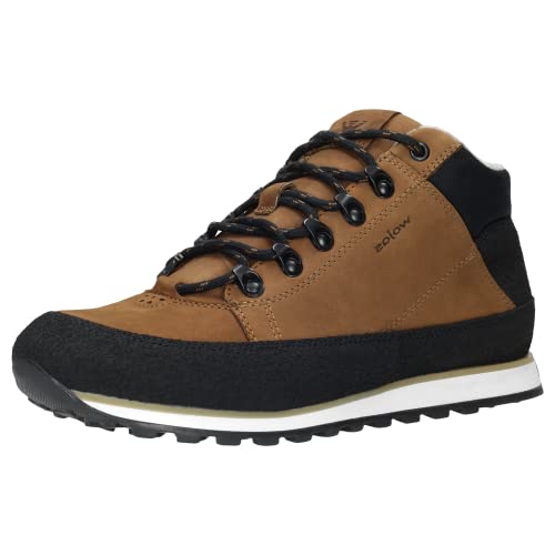 WOJAS Herren Halbstiefel Winterschuhe mit Wolle – Gefütterte Wintersneaker aus Nubukleder Schnürboots Turnschuhe – Hellbraun, 9181-73, Gr. 43 von WOJAS