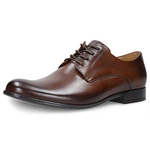 WOJAS Herren Lederschuhe – Klassische Schnürschuhe Business Glattleder Ganzjahresschuhe – Braun, 10037-52, Gr. 45 von WOJAS