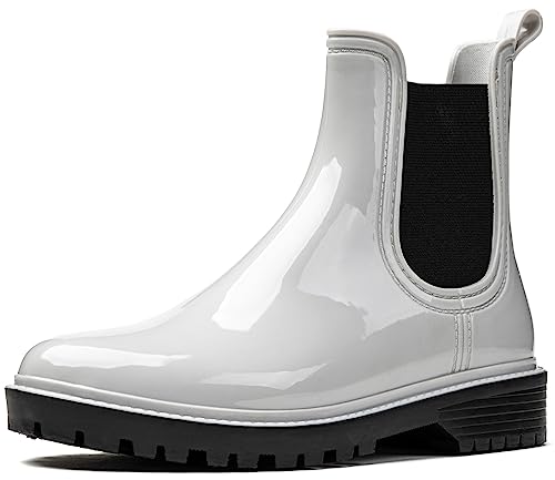 Erlebe den perfekten Mix aus Stil und Funktionalität: Unsere trendigen Damen-Chelsea-Gummistiefel - der ideale Begleiter für jeden Anlass! (eu_footwear_size_system, adult, numeric, medium, numeric_37) von Wojtyłko