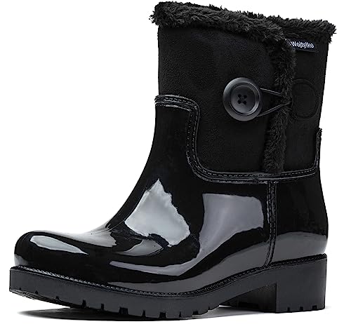 Wojtyłko Behalte warme Füße bei jedem Wetter: Entdecke unsere stylischen, wasserdichten und kuschelig gefütterten Damen-Gummistiefel! (eu_footwear_size_system, adult, numeric, medium, numeric_37) von Wojtyłko