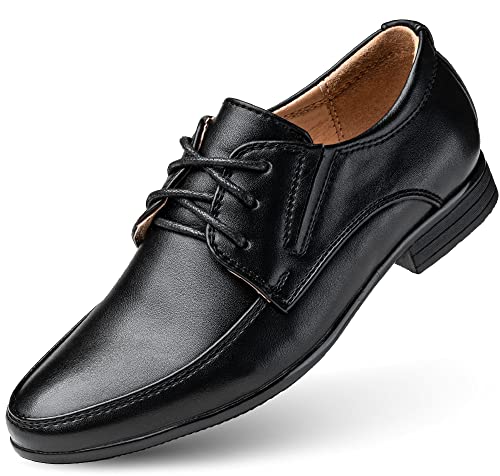 Wojtyłko Kommunionschuhe für einen Jungen Schnürschuhe formelle Schuhe Elegante Schuhe Festliche Schuhe leicht bequem (Schwarz, EU Schuhgrößensystem, Jugendliche, Numerisch, M, 32) von Wojtyłko