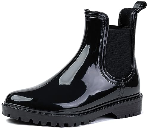 Wojtyłko Modische Damen Chelsea-Gummistiefel: Wasserdicht und komfortabel: Stilvoller Schutz bei Regenwetter! (eu_footwear_size_system, adult, numeric, medium, numeric_38) von Wojtyłko