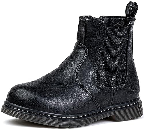 Wojtyłko Stiefelette Chelsea-Stiefel Chelsea Boots Mädchen Ankle Boots Winterstiefel Stiefel mit Reißverschluss Gefütterte Schneestiefel (EU Schuhgrößensystem, Jugendliche, Numerisch, M, 30) von Wojtyłko