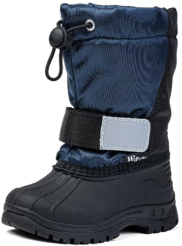 Wojtyłko Warme rutschfeste Winterstiefel für Jungen - Schneestiefel Snowboots für jugendliche Outdoor-Aktivitäten (EU Schuhgrößensystem, Jugendliche, Numerisch, M, 35) von Wojtyłko