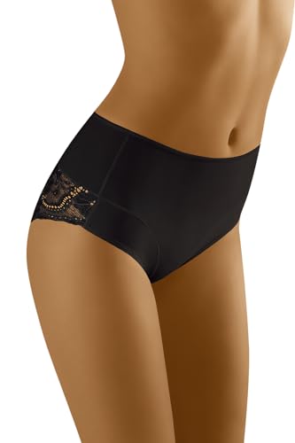 Wolbar Dame Slip Hoher Bund Klassisch Spitze Blumenmuster Modellierend Elastisch WB465, Schwarz,M Wolbar Dame Slip Hoher Bund Klassisch Spitze Blumenmuster Modellierend Elastisch WB465, Schwarz,M von Wolbar