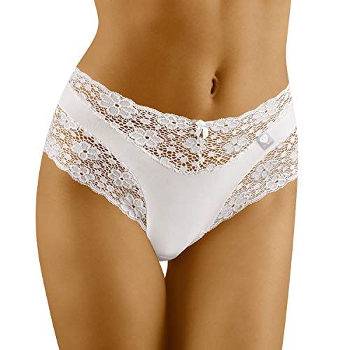 Wobar Damen Slip Unterhose Spitze Unterwäsche 3505 Limited Edition, Weiß,XL Wobar Damen Slip Unterhose Spitze Unterwäsche 3505 Limited Edition, Weiß,XL von Wolbar
