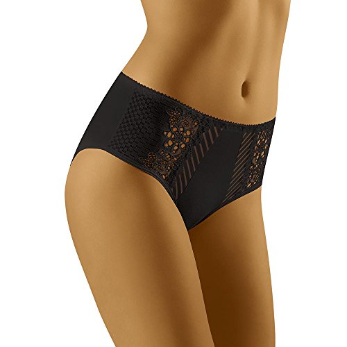 Vivisence Dame Slip Unterhose Spitze Netz Unterwäsche EU 1044W , Dunkelblau,L von Wolbar