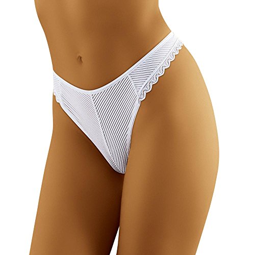 Wolbar Dame String Unterhose Unterwäsche WB117, Weiß,M von Wolbar