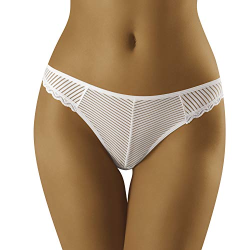 Wolbar Dame String Unterhose Unterwäsche WB117, Weiß,M von Wolbar