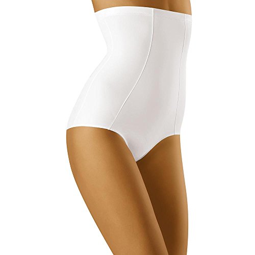 Wolbar Damen Figurformender Miederslip Mit Bauch-Weg Effekt WB36-2, Weiß,M von Wolbar