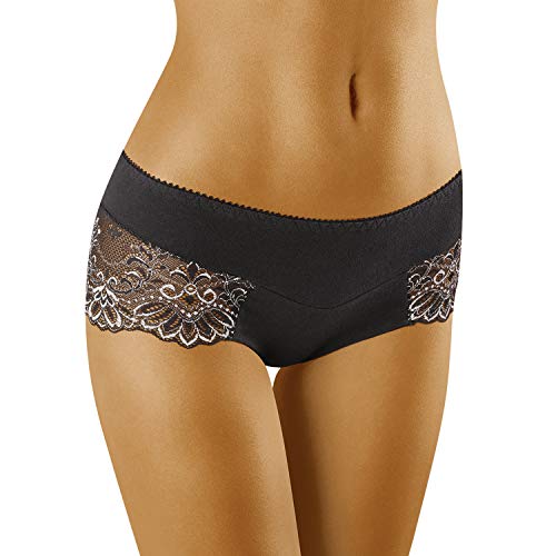 Wolbar Damen Hipsters Shorts Unterhose Unterwäsche WB420, Schwarz,L Wolbar Damen Hipsters Shorts Unterhose Unterwäsche WB420, Schwarz,L von Wolbar