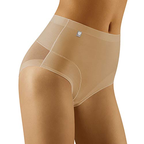 Wolbar Damen Slip Unterhose Unterwäsche Figurformend Diamond 3511 Beige,XL von Wolbar