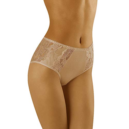 Wolbar Damen Slip Unterhose Voller Schnitt EU WB424, Beige,L von Wolbar