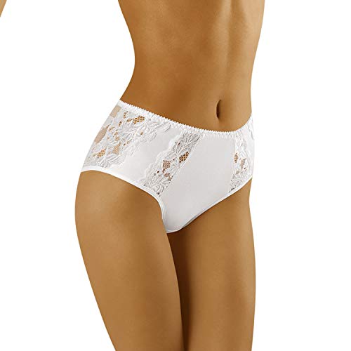 Wolbar Damen Slip Unterhose Voller Schnitt EU WB424, Weiß,XXL von Wolbar