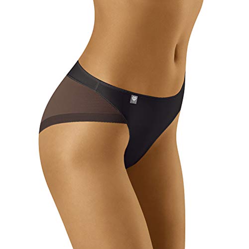 Wolbar Damen Slip Unterwäsche Unterhose Diamond 3517, Schwarz,L von Wolbar