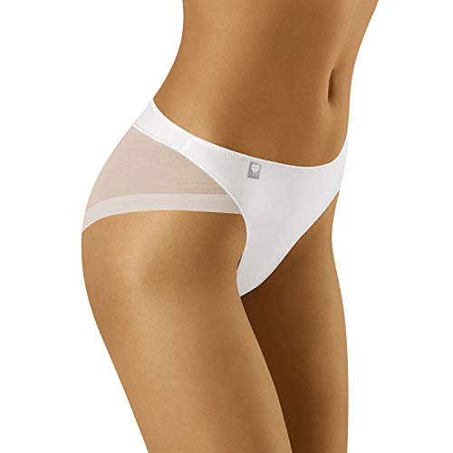 Wolbar Damen Slip Unterwäsche Unterhose Diamond 3517, Weiß,L von Wolbar