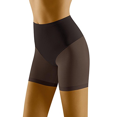 Wolbar Damen Korrekturslip Mit Hohem Bund Und Mesh Einsätzen Perfekte Passform Komfortables Und Unsichtbares Design Ideal Zum Formen Einer Glatten Schlanken Silhouette, Schwarz,S von Wolbar