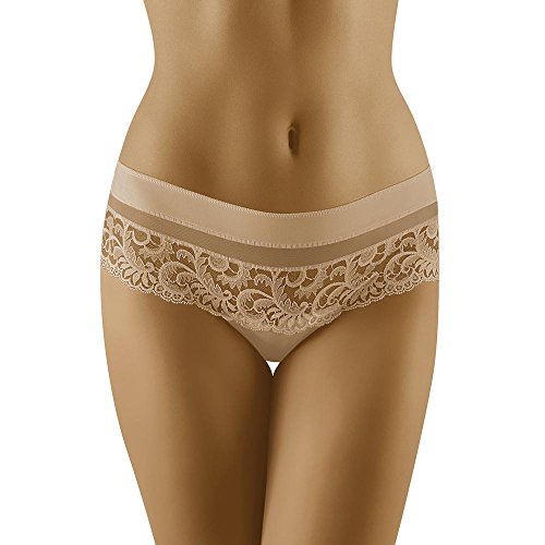 Wolbar Damen String Unterhose Unterwäsche WB217, Beige,S von Wolbar