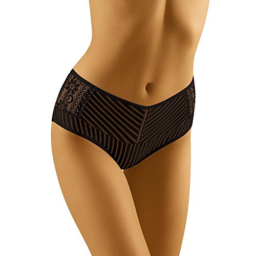 Wolbar Hochwertiger Damen Maxi-Slip WB52, Schwarz,XXL von Wolbar