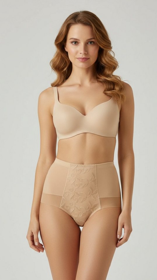 Wolbar Miederslip mit floraler Spitze, flache Nähte von Wolbar