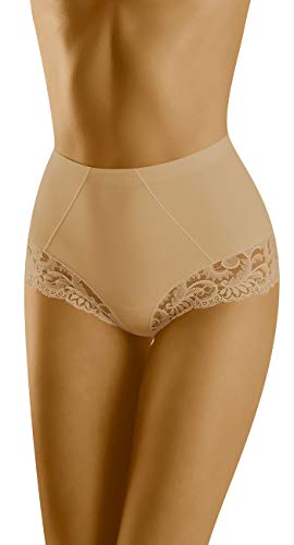 Wolbar Miederslip verziert mit Spitze Gr. S-XXL, formend Shapeslip Formslip Damen (20200100 Exepta beige S) von Wolbar