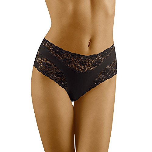 Wolbar Reizvoller Damen Maxi-Slip Mit Hoher Taille WB13, Schwarz,M von Wolbar