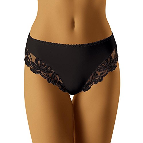 Wolbar Reizvoller Damen Maxi-Slip Mit Hohertaille Lara WB10, Schwarz,X-Large von Wolbar