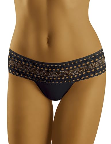 Wolbar Strings Dame Dessous Spitze WB310, Schwarz,M von Wolbar