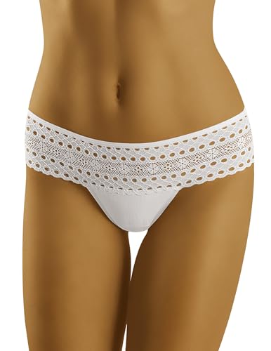 Wolbar Strings Dame Dessous Spitze WB310, Weiß,M von Wolbar