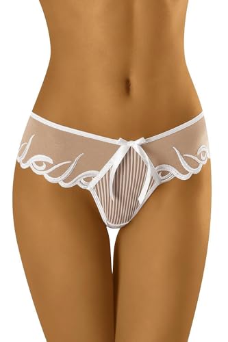 Wolbar Transparenter Damen String WB14, Weiß,L von Wolbar